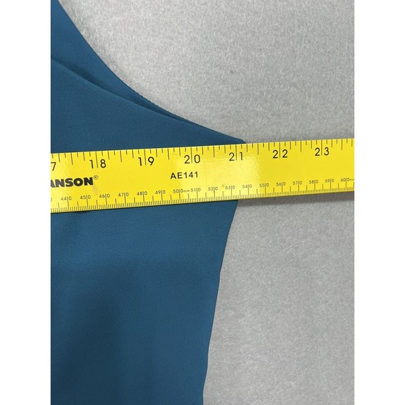 Kay Unger Megan Jewel Neck Column Gown in Baltic Blue New $298 Plus ~Size 18 - Picture 6 of 16